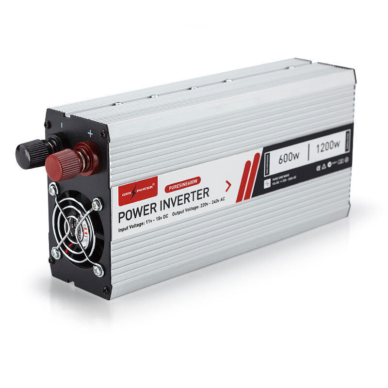 GENPOWER 600W/1200W Pure Sine Wave 12V/240V Power Inverter Car Plug Caravan Boat-QLD_Rural