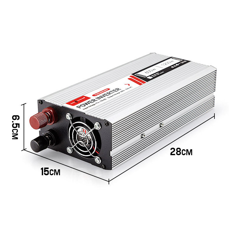 GENPOWER 600W/1200W Pure Sine Wave 12V/240V Power Inverter Car Plug Caravan Boat-ACT