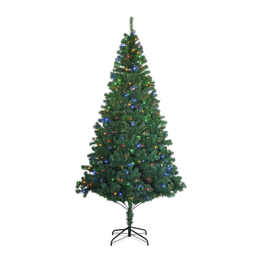 Festiss 2.1m Christmas Tree With 4 Colour LED-VIC_Rural