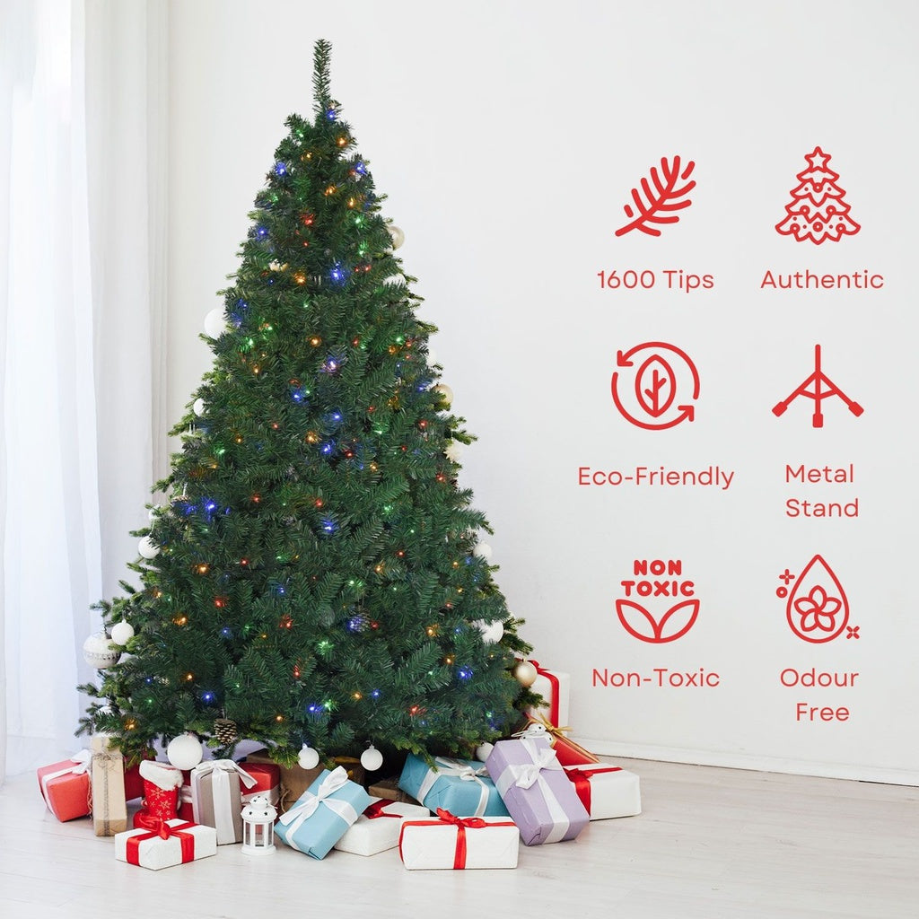 Festiss 2.1m Christmas Tree With 4 Colour LED-QLD_Metro