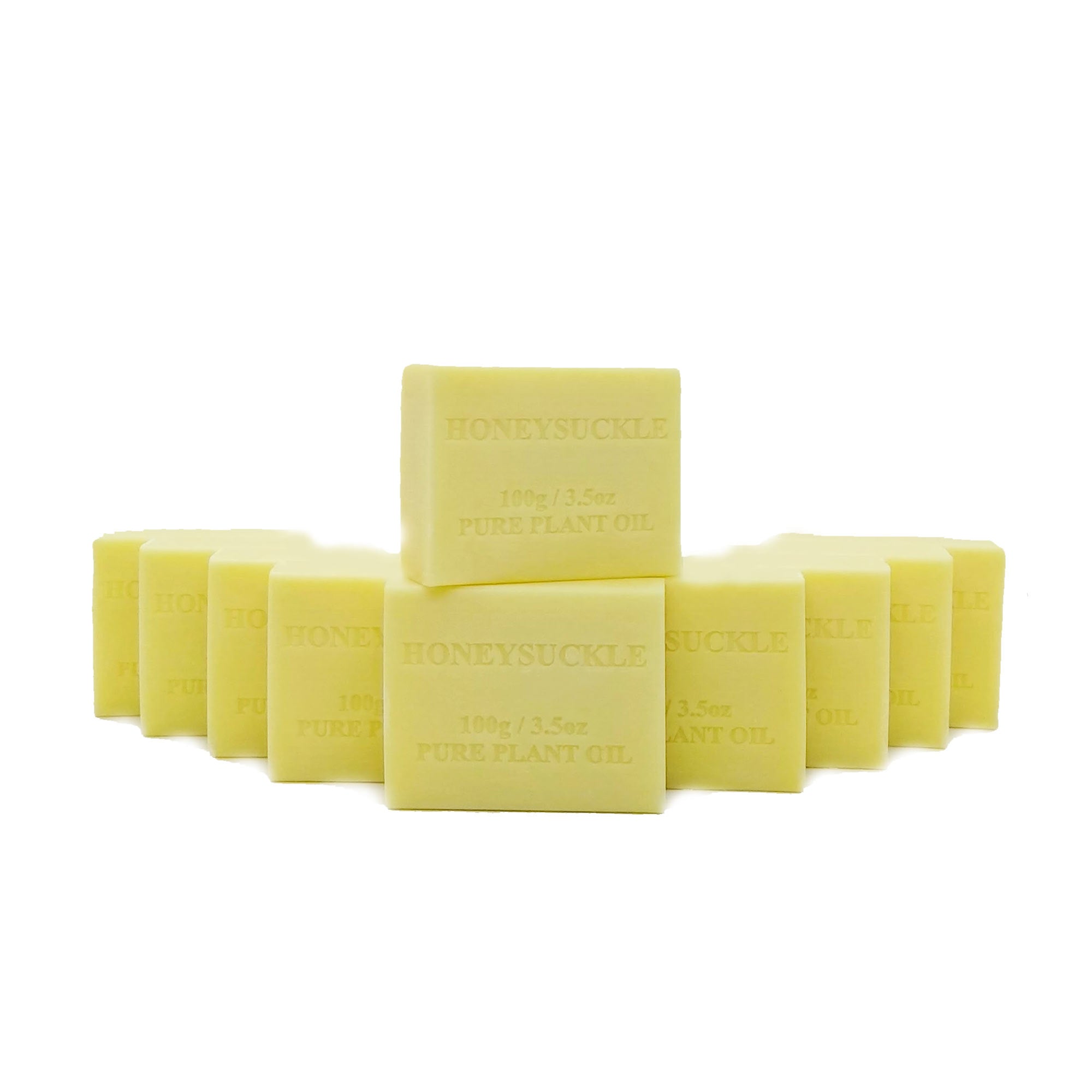 10x 100g Plant Oil Soap Honeysuckle Scent Pure Vegetable Base Bar Australian