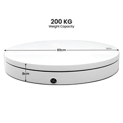Christabelle 80cm 200kg Commercial Electric Display Turntable Motorised White