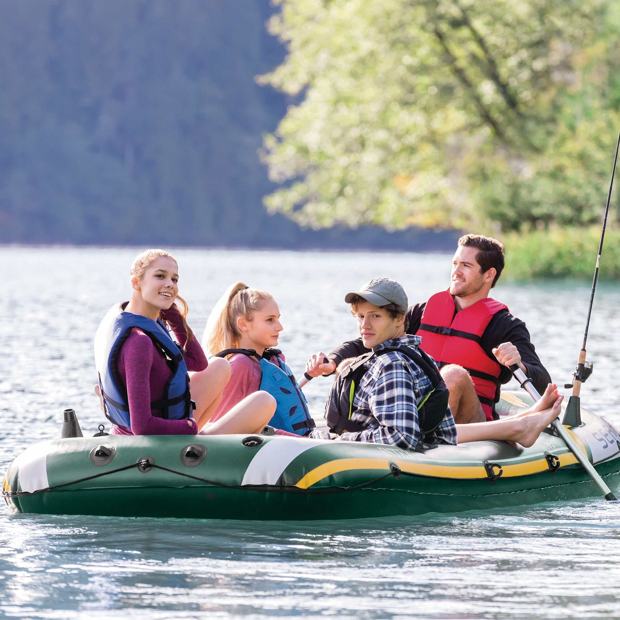 Intex Seahawk 4 Inflatable Boat Set - 4 Person-NSW_Rural