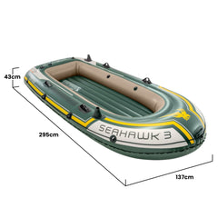 Intex Seahawk 3-person Inflatable Boat Set-REMOTE