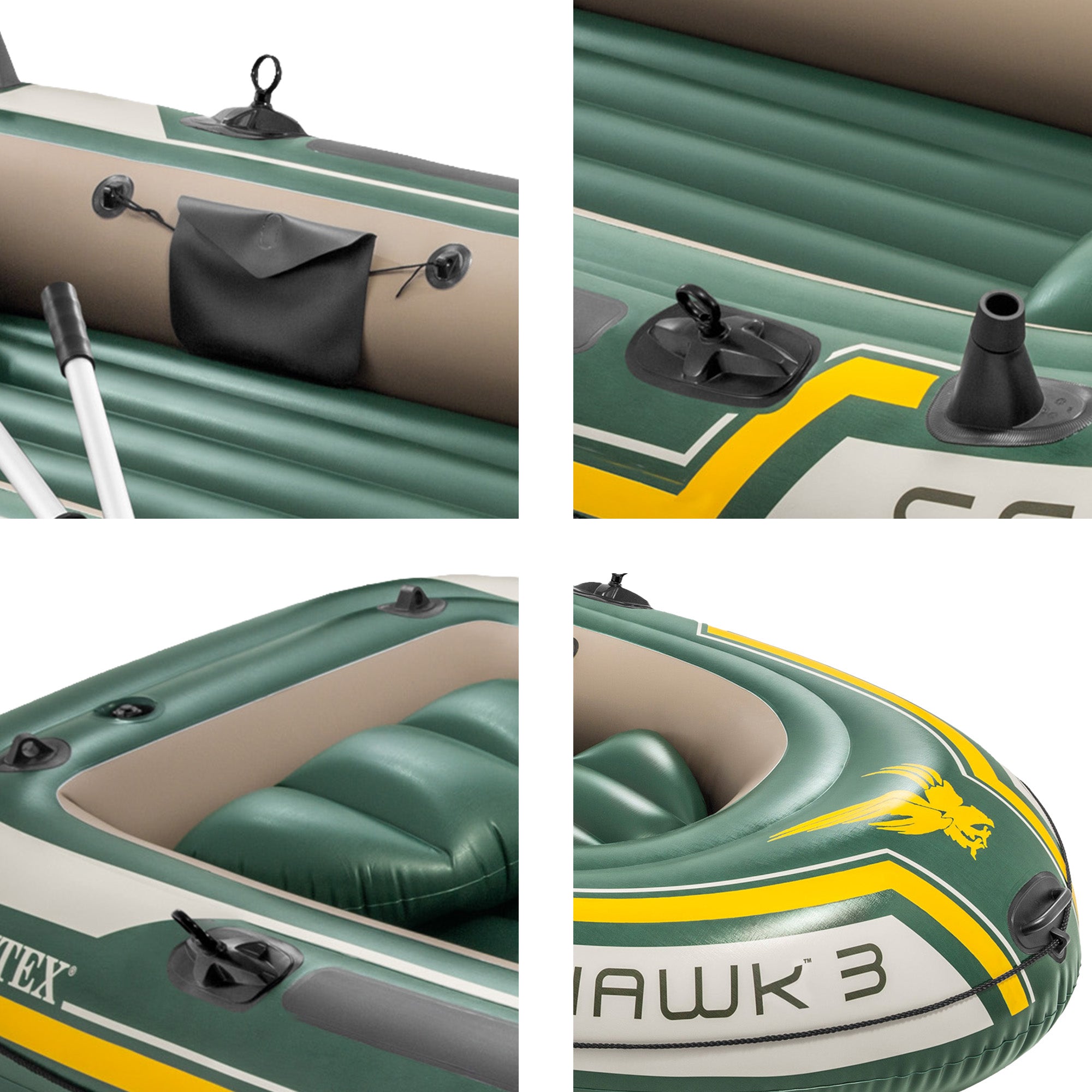 Intex Seahawk 3-person Inflatable Boat Set-QLD_Metro