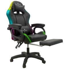 Intex Spire Onyx Led Massage Gaming Chair - Black-QLD_Rural