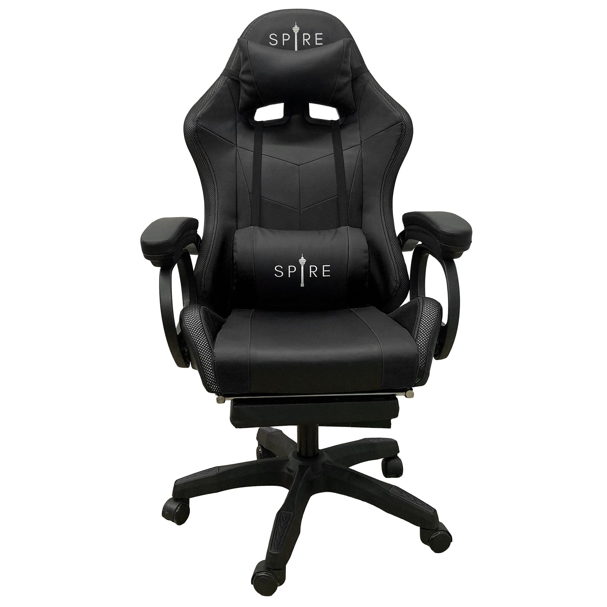 Intex Spire Onyx Led Massage Gaming Chair - Black-ACT