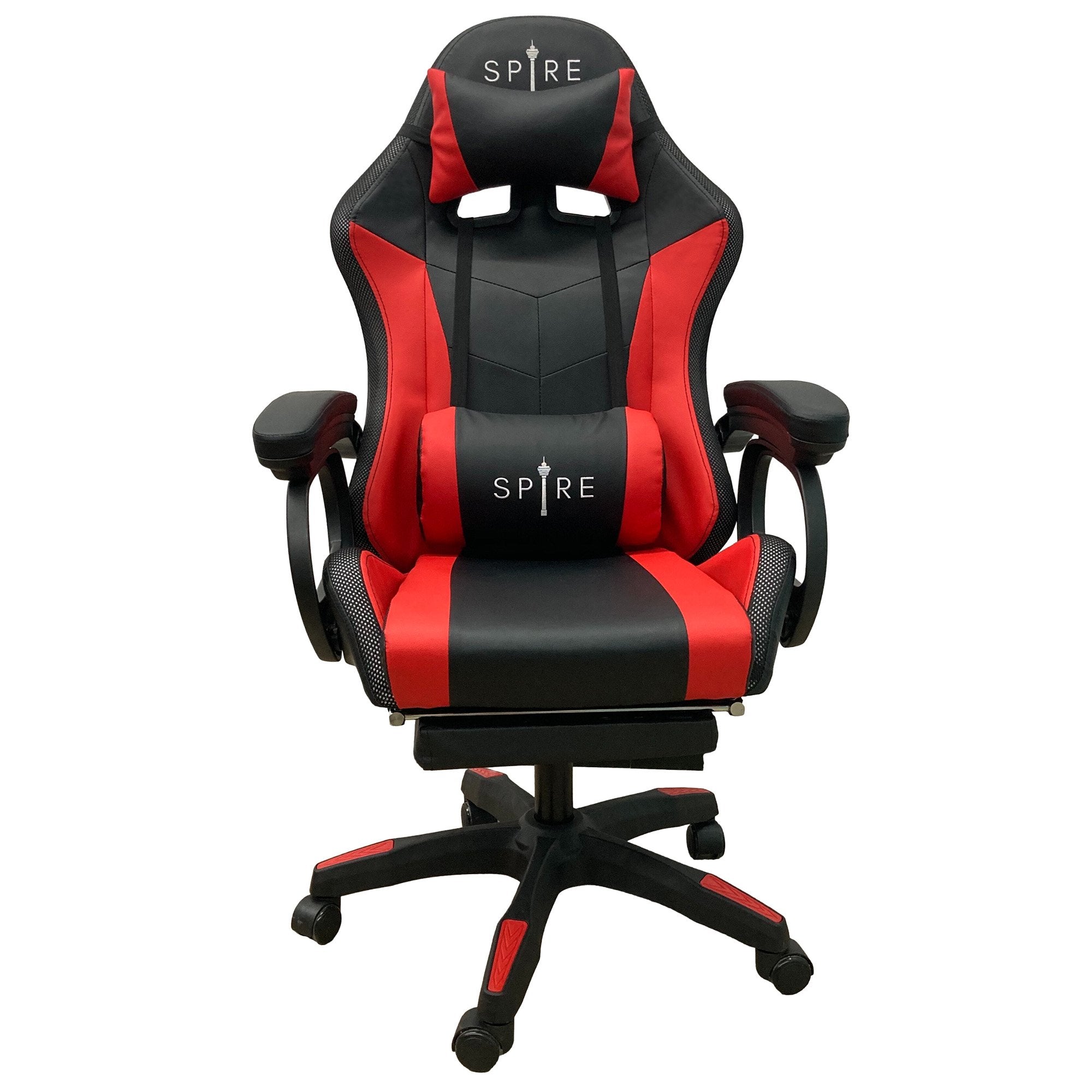 Intex Spire Onyx Led Massage Gaming Chair - Red And Black-ACT