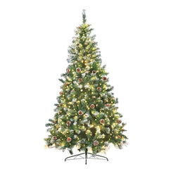 Christabelle 1.5m Pre Lit LED Christmas Tree Decor with Pine Cones Xmas Decorations-SA_Rural