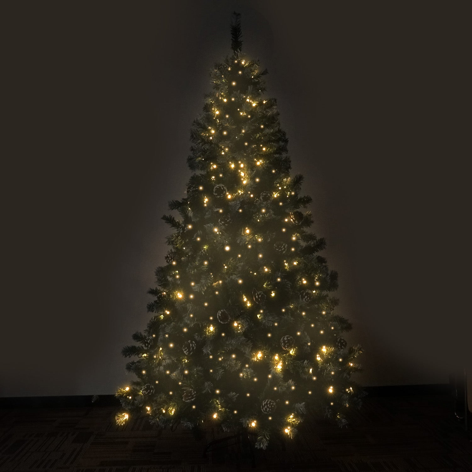 Christabelle 1.5m Pre Lit LED Christmas Tree Decor with Pine Cones Xmas Decorations-VIC_Rural