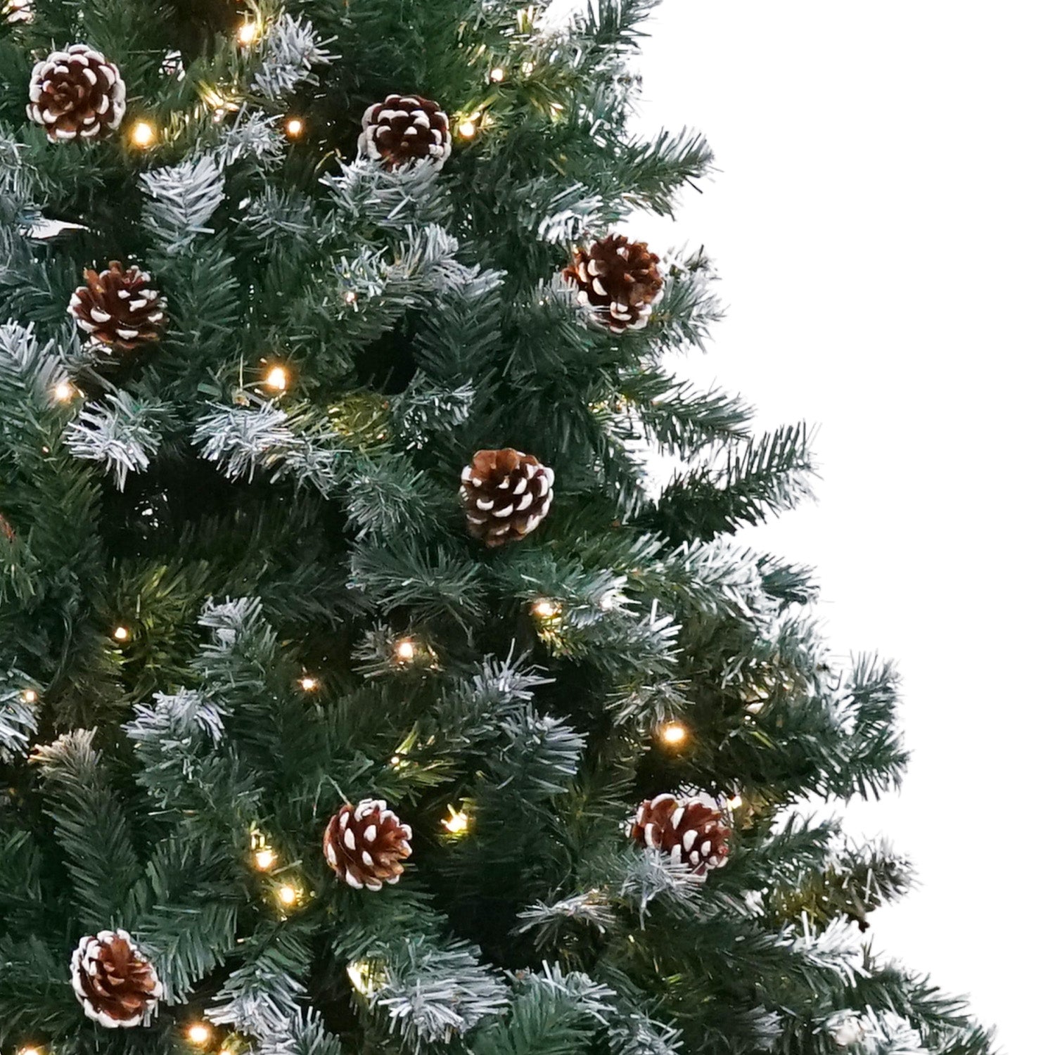 Christabelle 1.5m Pre Lit LED Christmas Tree Decor with Pine Cones Xmas Decorations-WA_Metro