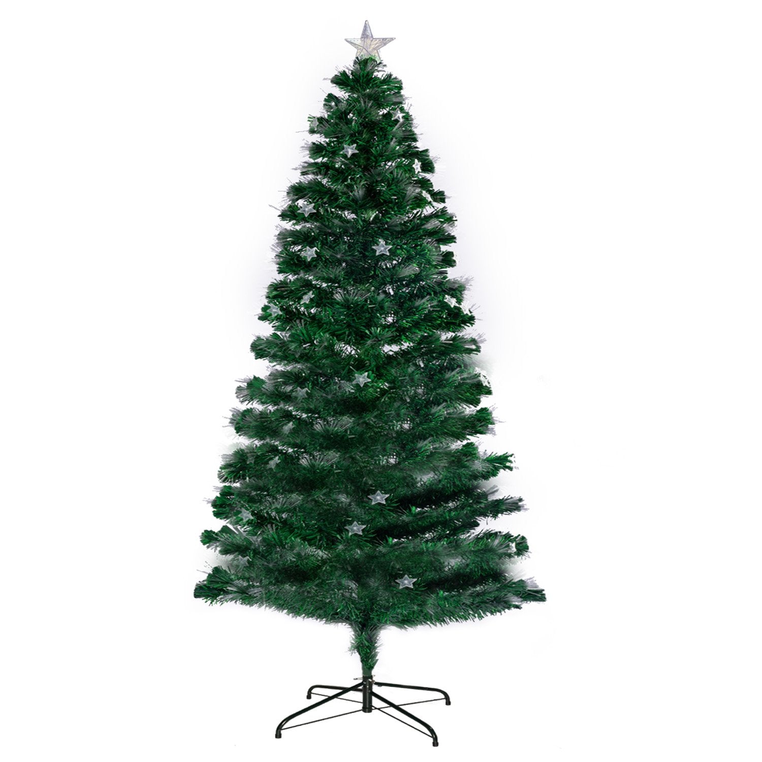 Christabelle 1.8m Enchanted Pre Lit Fibre Optic Christmas Tree Stars Xmas Decor-NSW_Metro