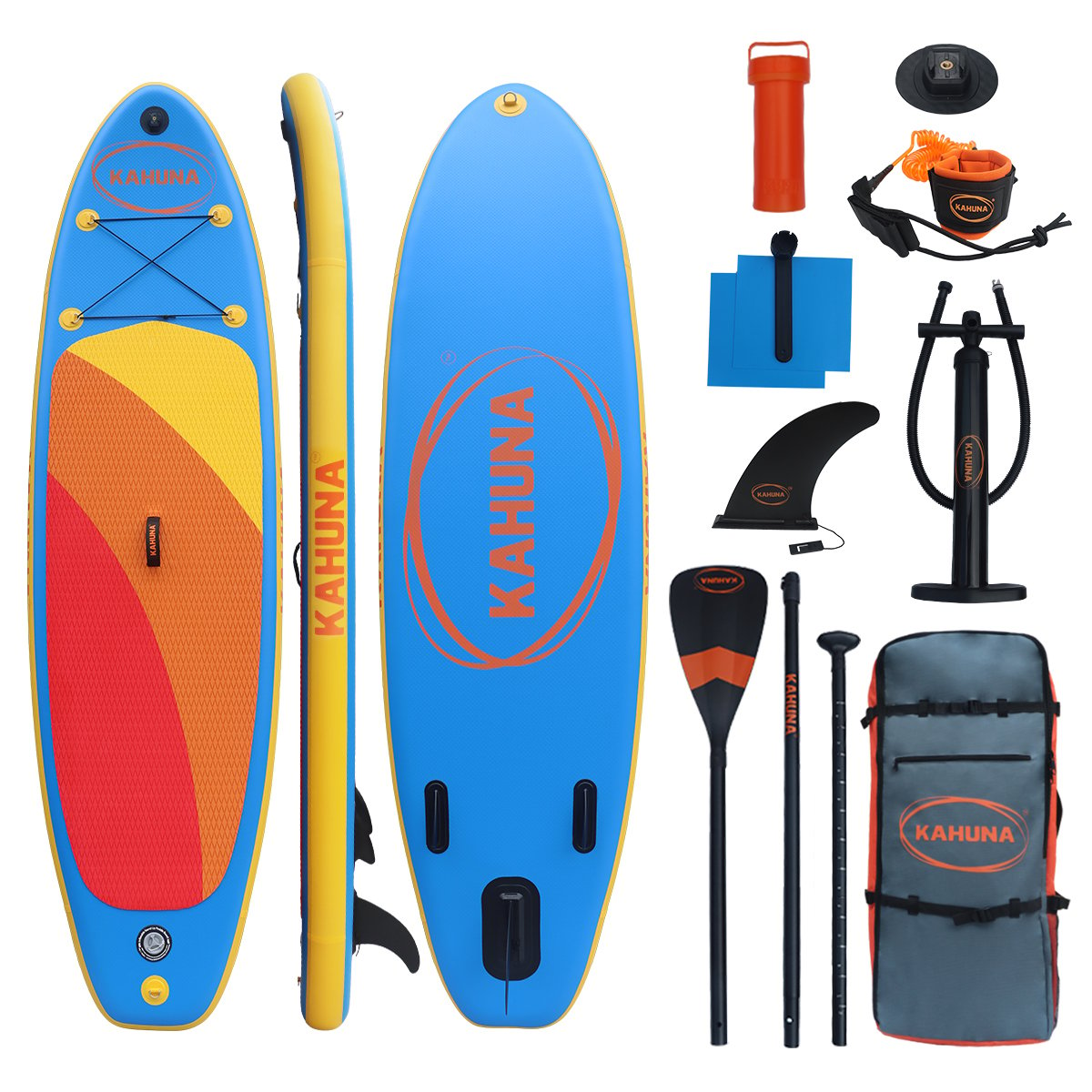 Kahuna Hana Inflatable Stand Up Paddle Board 10FT w/ iSUP Accessories-ACT