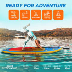 Kahuna Hana Inflatable Stand Up Paddle Board 10FT w/ iSUP Accessories-QLD_Metro