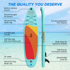 Kahuna Hana Inflatable Stand Up Paddle Board 10ft6in iSUP Accessories-WA_Rural