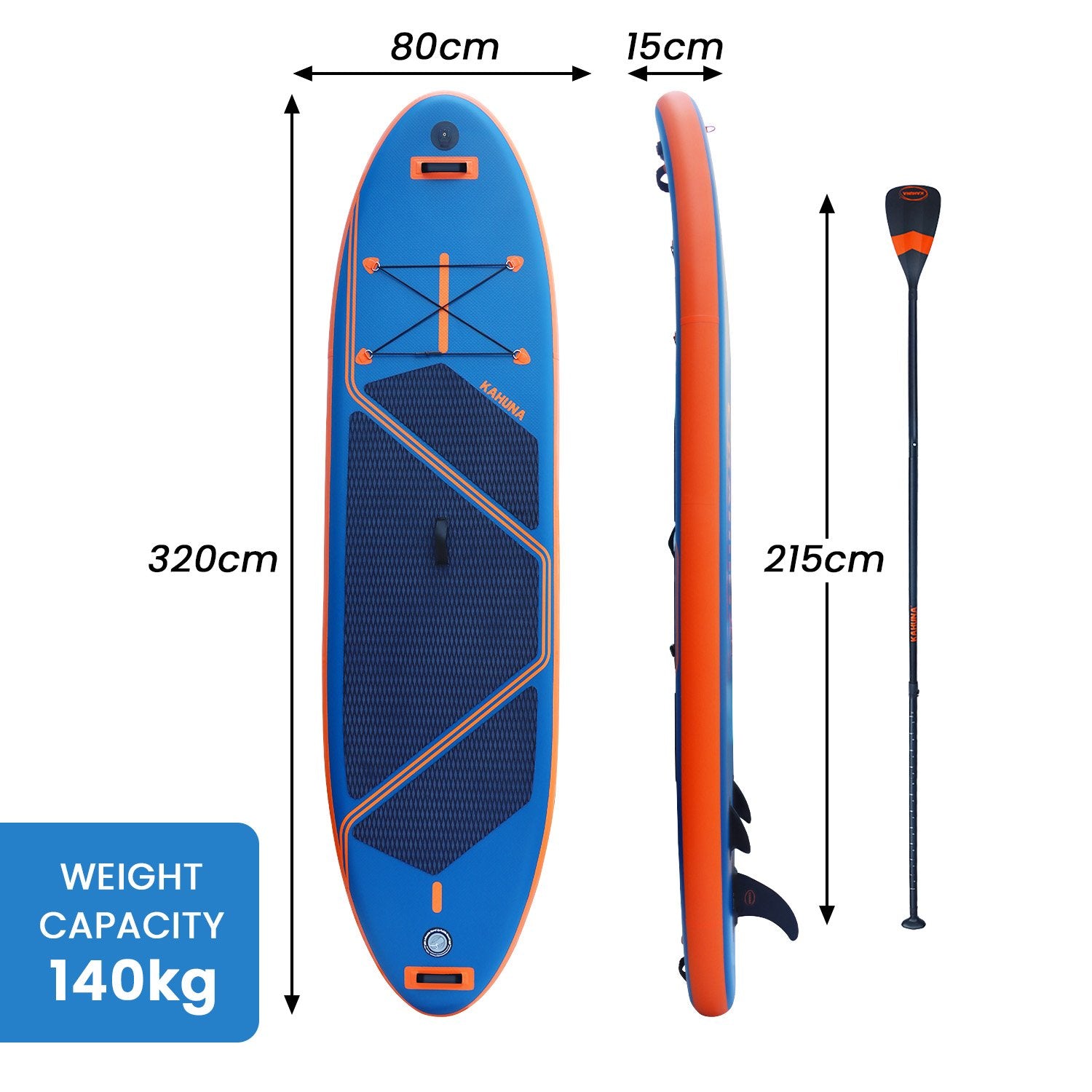 Kahuna Kai Premium Sports 10.6FT Inflatable Paddle Board-SA_Rural