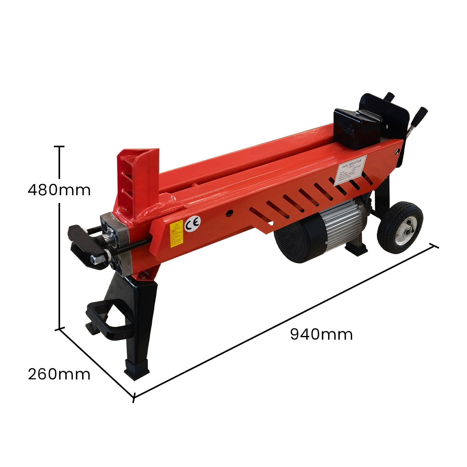 Yukon 8 Ton 2.2kw Heavy-duty Electric Hydraulic Log Splitter-VIC_Metro