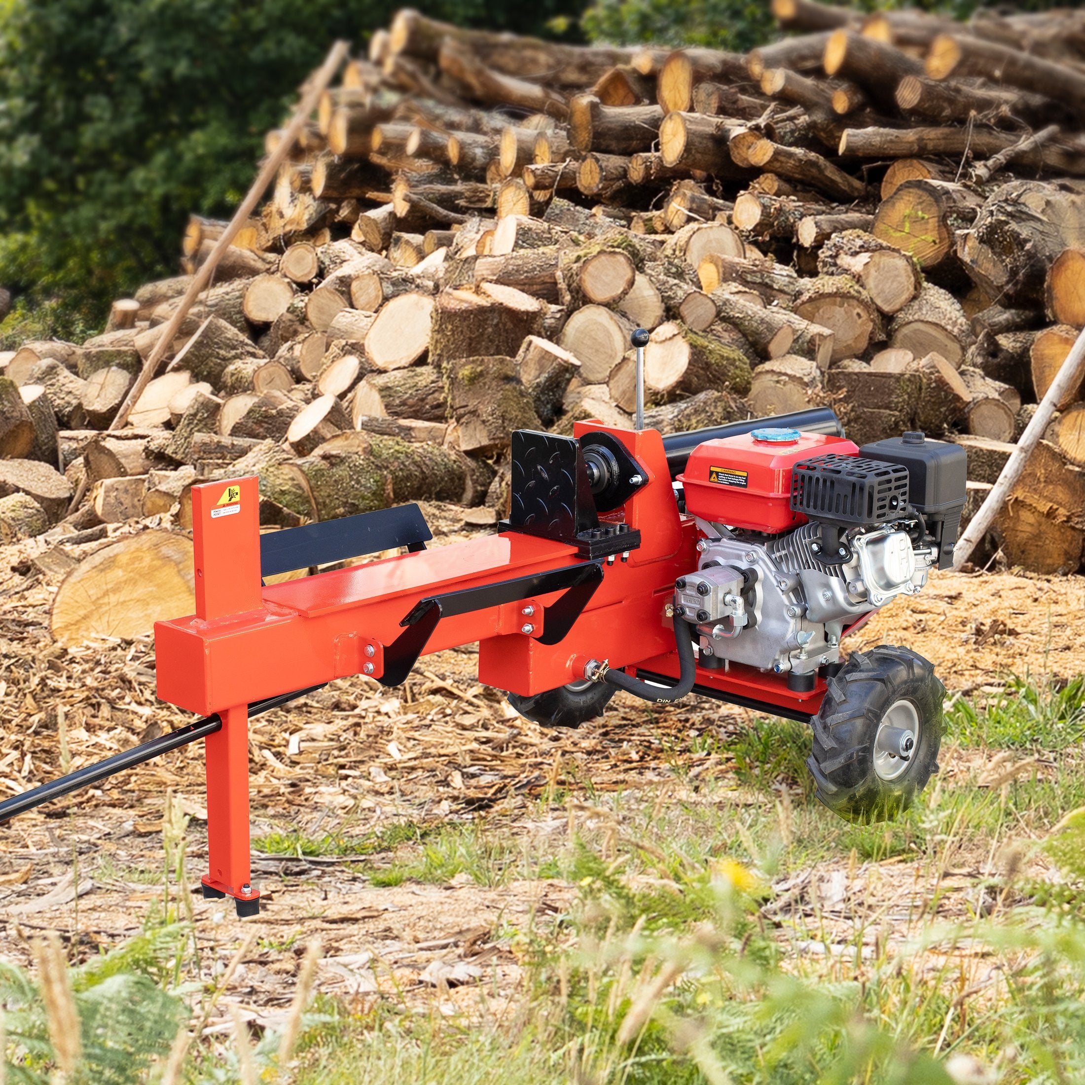 Yukon 15ton Petrol Hydraulic Log Splitter Wood Timber Firewood Block Cutter 196cc-SA_Rural