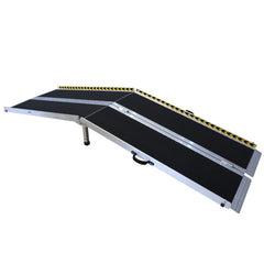 Kartrite Folding Aluminium Wheelchair Ramp 8FT Portable Mobility Access Ramp