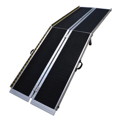 Kartrite Folding Aluminium Wheelchair Ramp 8FT Portable Mobility Access Ramp