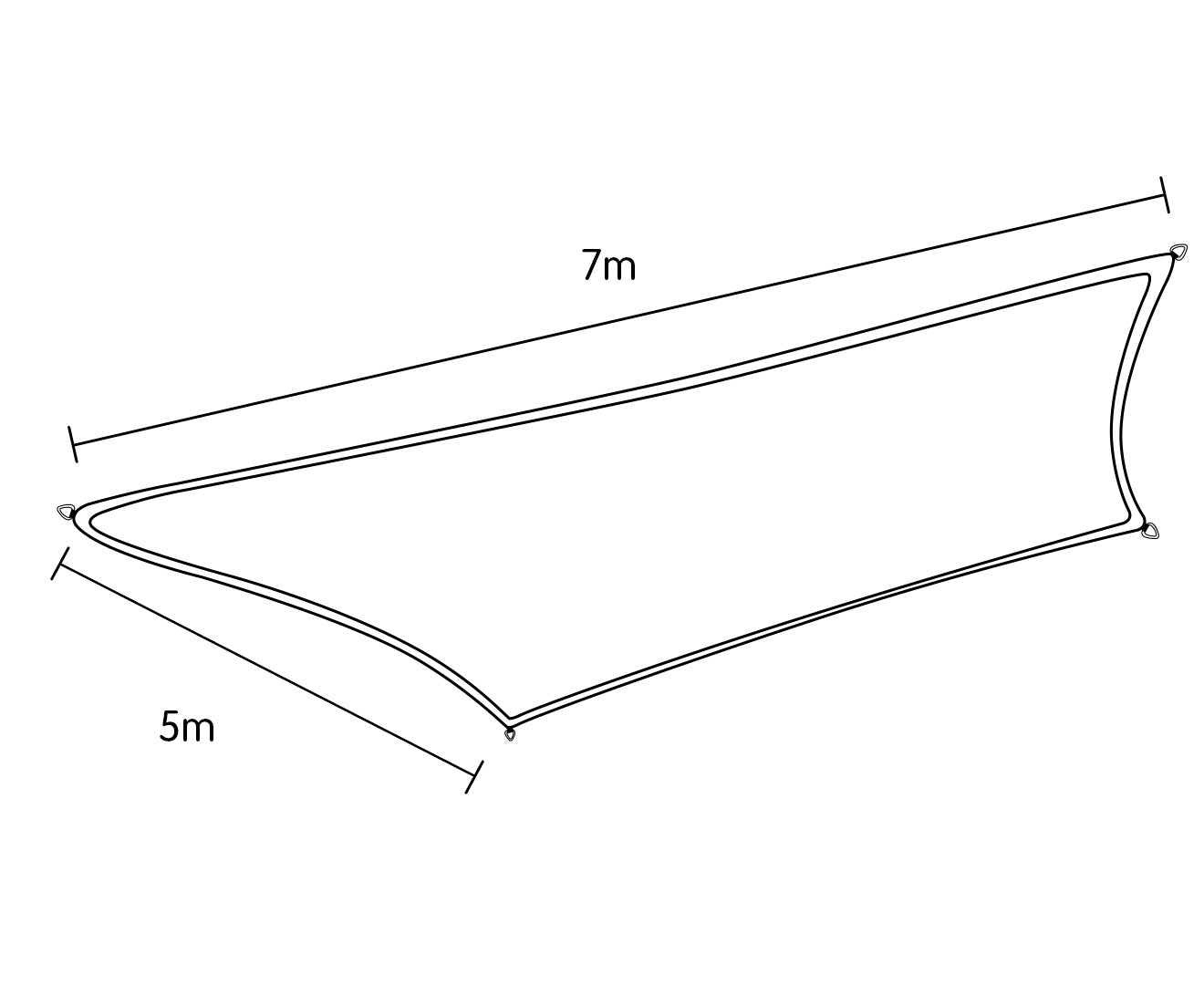 Wallaroo Rectangular Shade Sail 7m x 5m - Sand-QLD_Metro