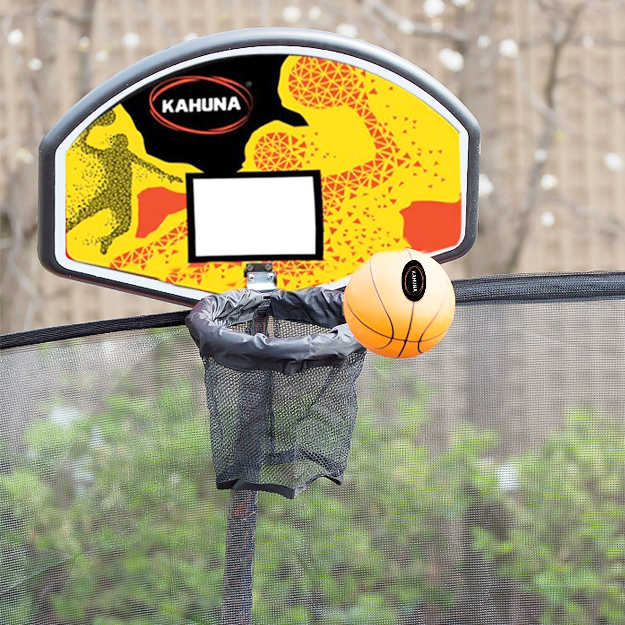 Basketball Inflatables Rings Kahuna Trampoline Basketball Ring Set with Mini Ball and Pump – Smartyez
