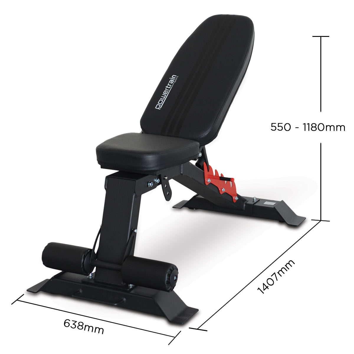 Powertrain Home Gym Adjustable Dumbbell Bench-VIC_Rural