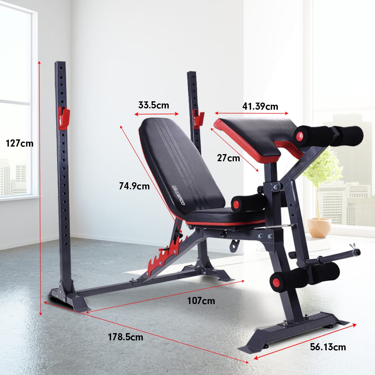 Powertrain Adjustable Weight Bench Home Gym Bench Press - 301-WA_Rural