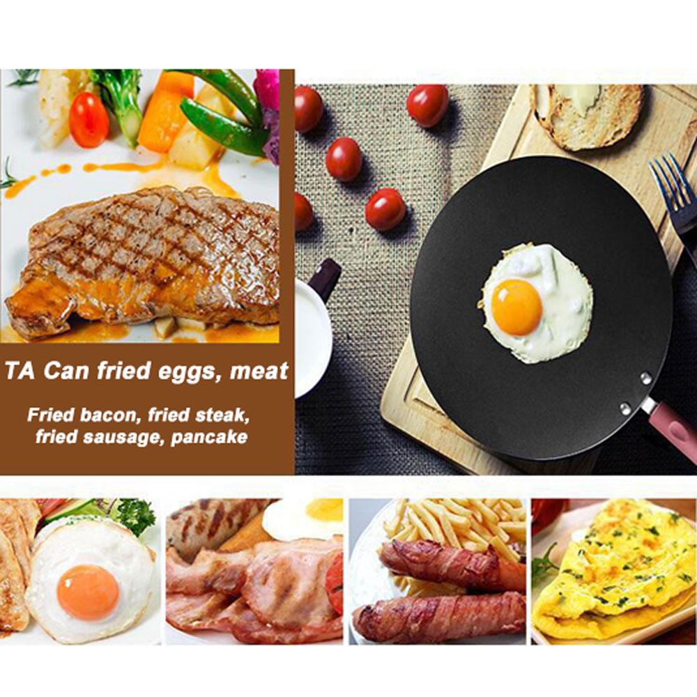 32cm Nonstick Frying Indian Tava Dosa Chapati Pan Flat Skillet Griddle Pan-SA_Metro