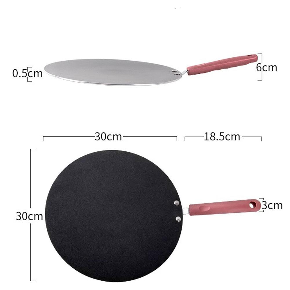 32cm Nonstick Frying Indian Tava Dosa Chapati Pan Flat Skillet Griddle Pan-ACT