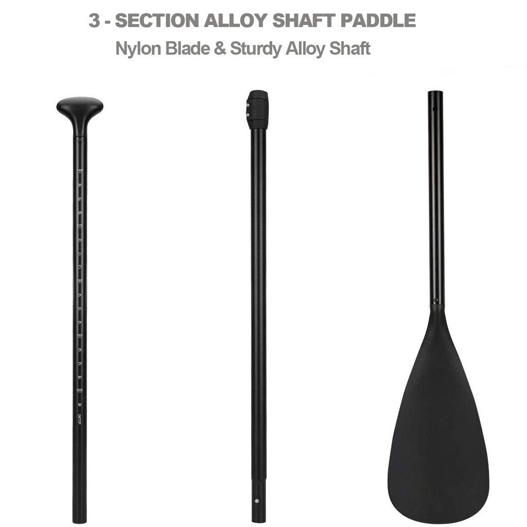 Alloy Adjustable 2-part SUP Paddle Stand Up Paddle Board Edge Guard 160-215cm Double-ACT