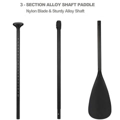 Alloy Adjustable 2-part SUP Paddle Stand Up Paddle Board Edge Guard 160-215cm Double-SA_Metro