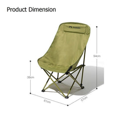 RAZOJESS Enlarged Moon Chair for Outdoor Camping Fishing Picnic  Green-TAS_Metro