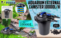 Aquarium Garden UV Light Pond Filter Set 10000L/H-NT_Metro