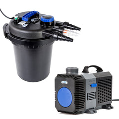 Combo Aquarium Garden Filter 10000L/H + Submersible Water Pump 10000L/H-REMOTE