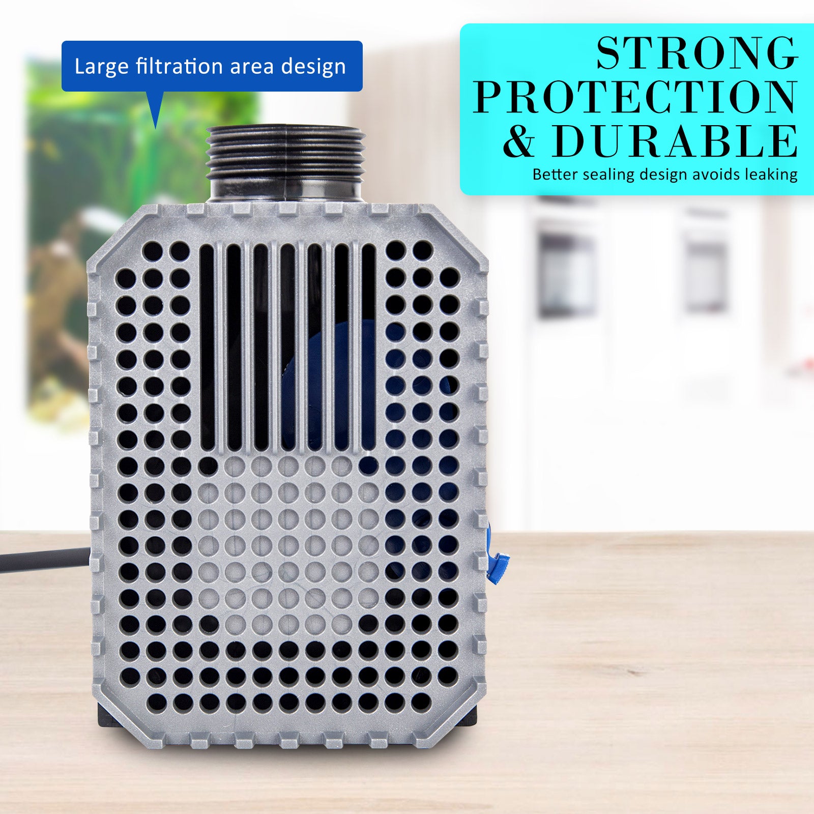 Aquarium Submersible Pond Water Pump 3000L/H 55W 3m