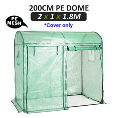 Garden Greenhouse Shed PE Cover Only 200cm Dome-TAS_Rural