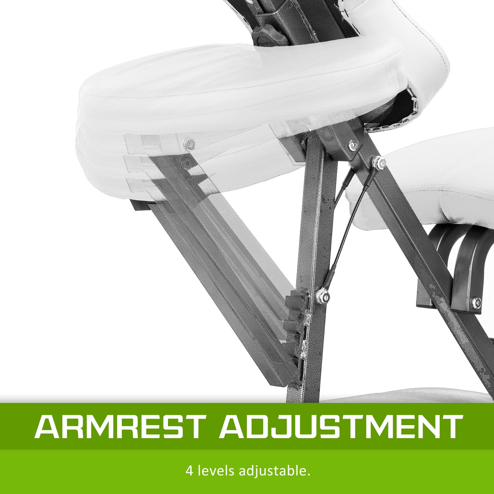 Aluminium Portable Beauty Massage Foldable Chair Table WHITE-NSW_Rural