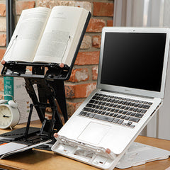 Adjustable Laptop Stand Foldable Tablet Book PC Holder Desk BLACK