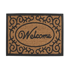 YES4HOMES 2 x Doormat for Front Door Entryway Outdoor Mat Coir Rubber Welcome-SA_Rural