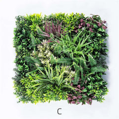 YES4HOMES 3 Artificial Plant Wall Grass Panels Vertical Garden Foliage Tile Fence 50X50 CM-WA_Metro