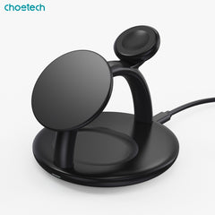 CHOETECH T587-F 3-in-1 Magnetic Wireless Charger Station for iPhone 12/13/14/AirPods Pro/iWatch