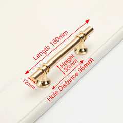 Luxury Design Kitchen Cabinet Handles Drawer Bar Handle Pull Gold 96MM