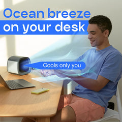 Evapolar evaCHILL - Personal Portable Air Cooler and Humidifier, with USB Connectivity and LED Light, White