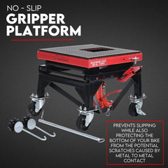 Motorcycle Scissor Lift Stand 135kg Hydraulic Motorbike Lifter Dirt Bike Jack-QLD_Metro