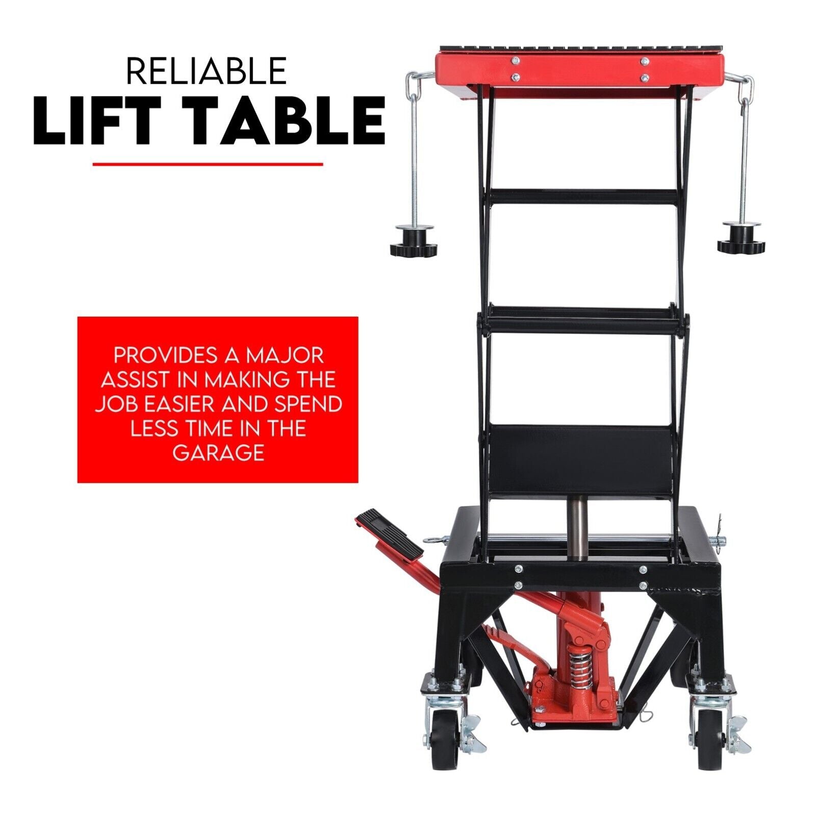 Motorcycle Scissor Lift Stand 135kg Hydraulic Motorbike Lifter Dirt Bike Jack-WA_Rural