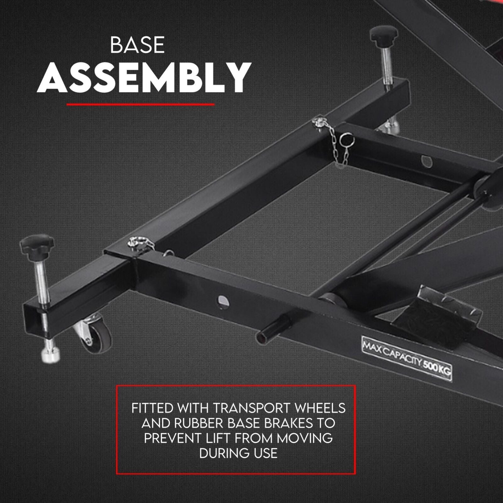 Motorcycle Lift 500kg Table Hydraulic Air Bike Jack Mechanic Stand Hoist Lifter-QLD_Metro