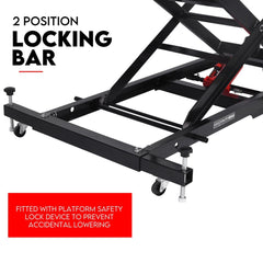 Motorcycle Lift 500kg Table Hydraulic Air Bike Jack Mechanic Stand Hoist Lifter-QLD_Metro