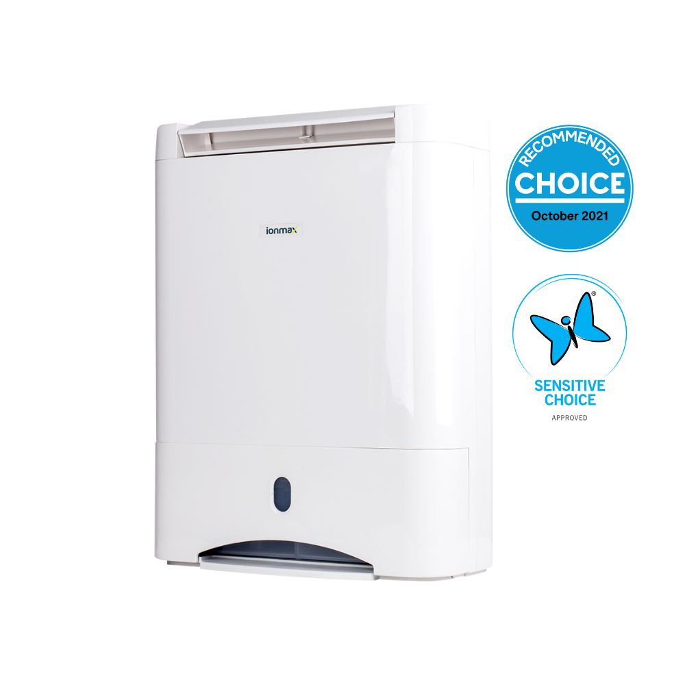 Ionmax ION632 10L/day Desiccant Dehumidifier CHOICE Recommended & Sensitive Choice Approved-NT_Rural
