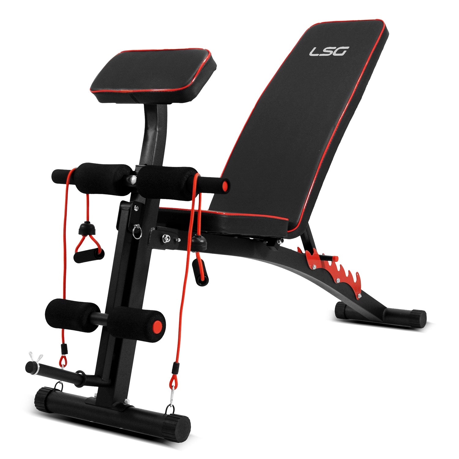 LSG GBN007 FID Bench with 84kg Weight and Bar set-NT_Metro